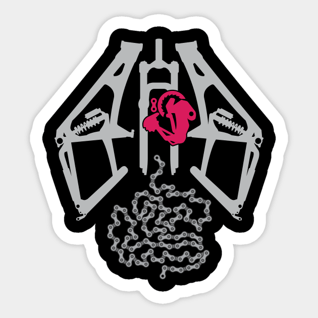 X-Ray MTB Sticker by reigedesign